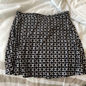 Never Worn! Reversible black and white skirt